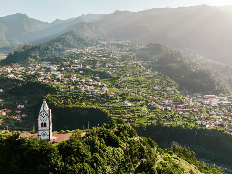 Madera, Funchal - stolica wyspy, panoramiczny widok